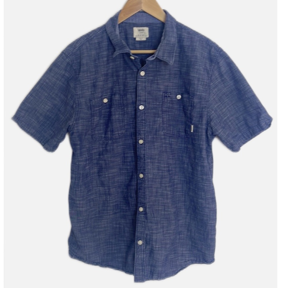 Vans short sleeve button shirt L